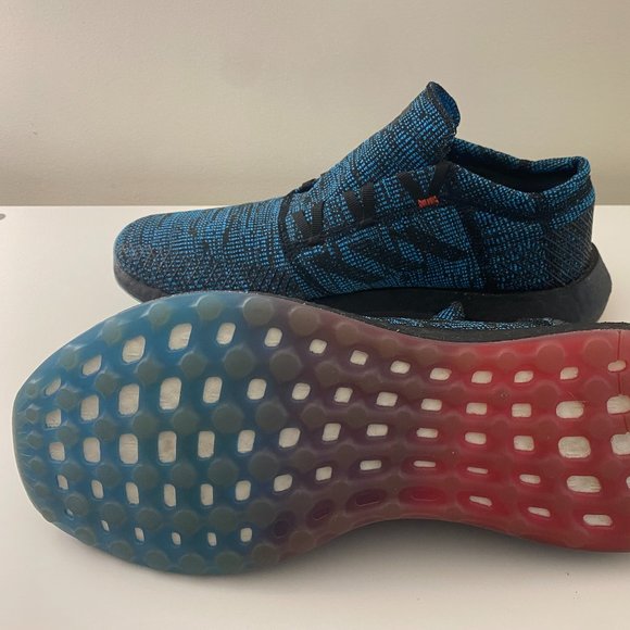 Adidas Pureboost GO Running Shoes Sneakers Blue Size 11.5 - Picture 1 of 4